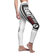 Load image into Gallery viewer, Team No Boss Lifestyle | Women's Athletic Comfy White Leggings