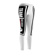 Load image into Gallery viewer, Team No Boss  Lifestyle | Women's Athletic Comfy White Leggings
