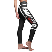 Load image into Gallery viewer, Team No Boss Lifestyle | Women's Athletic Comfy Black Leggings
