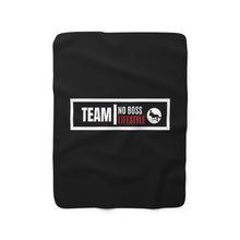 Load image into Gallery viewer, Team No Boss Lifestyle | Sherpa Fleece Blanket
